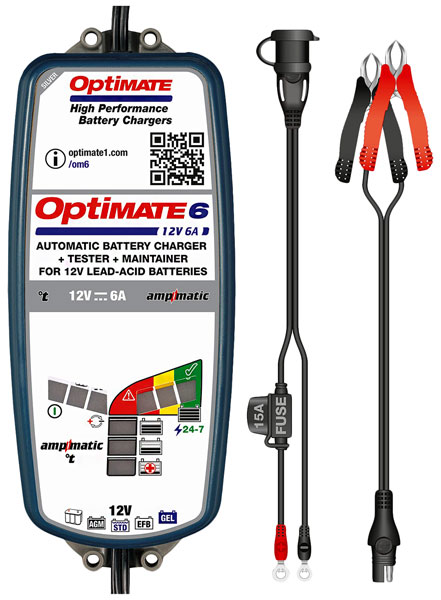 Optimate 12 Volt 6 Amp Fully Automatic Battery Charger