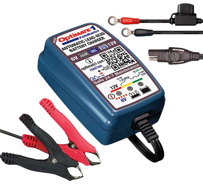 OptiMate 6 Select, 9-step 12V 5A sealed battery saving charger & maintainer