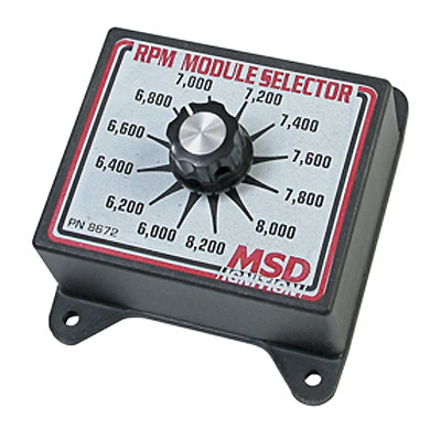 MSD Engine RPM Limiter 8739; 2-Step Module Selector Pill Adjustable