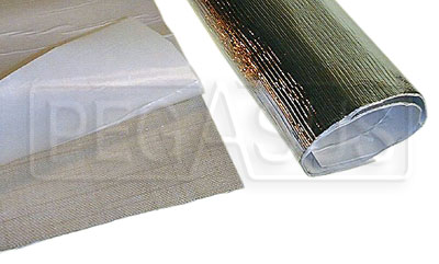 BBTO Heat Shield Adhesive Backed Aluminized Fiberglass Heat Sheet  Protection Bar