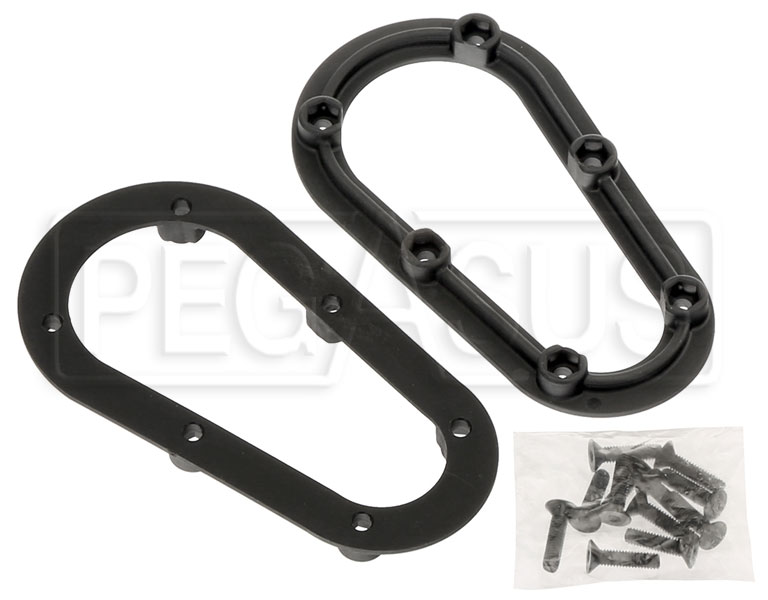 Part # 125-2000 by Aerocatch Now includes Molded Fixing Plates Black AeroCatch Flush Hood Latch and Pin Kit 