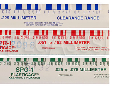 Engine Bearing Clearance Chart