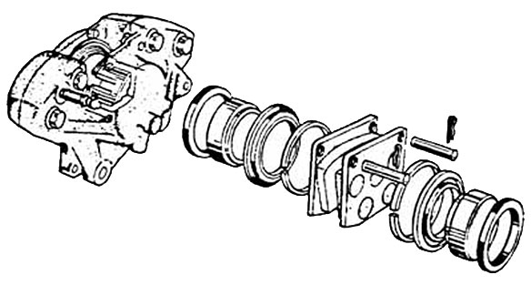 Étrier De Réparation Joint Kit Paire SP2589 pour 54 mm calipers-Girling Type 16PB