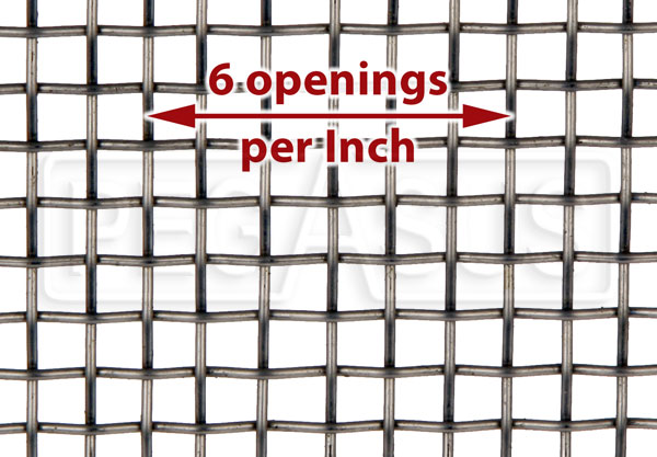 Stainless Steel 304 Mesh #6 .035 Wire Mesh Cloth Screen 3"x36" 