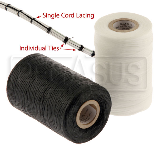 Black Lashing Cord with Wax Coating