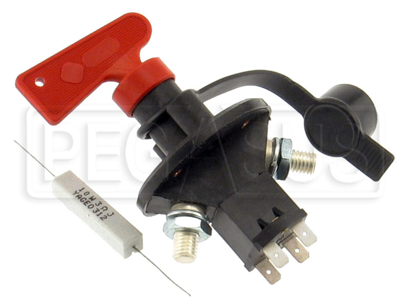 2 Red Keys Race/Rally/Competition Car Battery Isolator Master Cut-Off Switch