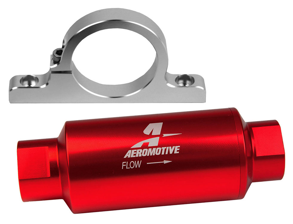 Aeromotive Filter & Bracket Combo, 12304/12305 Pegasus Auto Racing