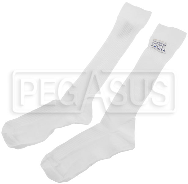 FIA 8856-2000 Alpinestars 4704318-20-S ZX V2 Nomex Socks White Size S 