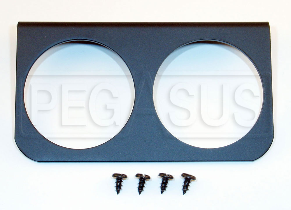 Black 3-Gauge Panel – 2 5/8 Inch Holes – Metal (V240029-1)