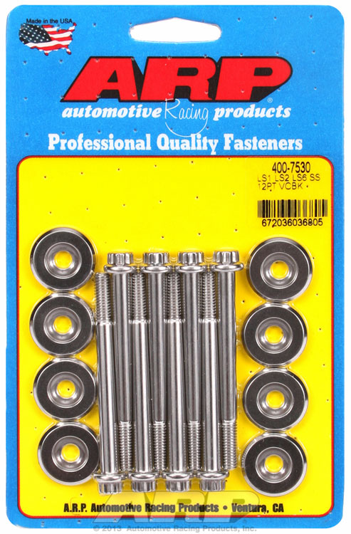 ARP 134-8002 12-Point Valley Cover Bolt Kit Chevy