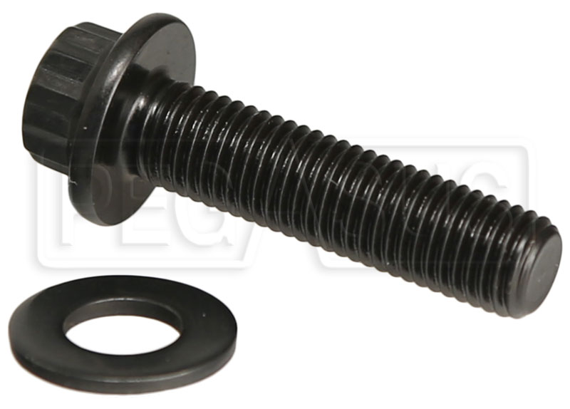 ARP 740-0750 Black Oxide 1/4-28 Fine RH Thread 0.750 UHL 12-Point Bolt with 5/16 Socket and Washer, Set of 5 