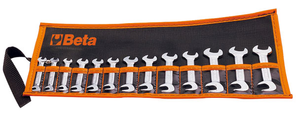 Beta 73/B13, Pc Small Open End Wrench Set with Wallet, - Pegasus Auto Racing
