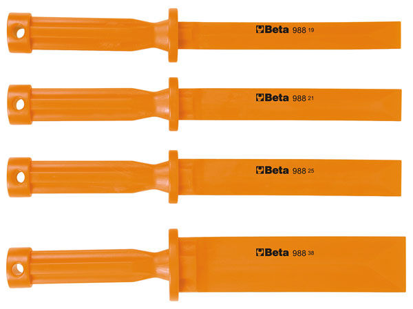 Beta Tools 988/K4 4pc Set of Scratchproof Plastic Flat Chisels 009880104 