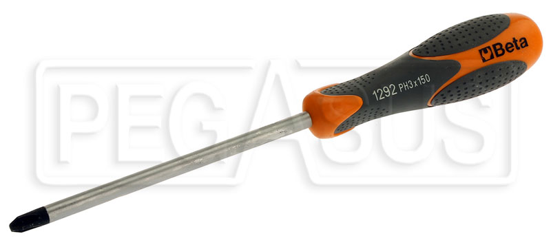 Beta Tools 1262L Beta GRIP® Phillips Head Long Blade Screwdriver PH2 x 400mm 