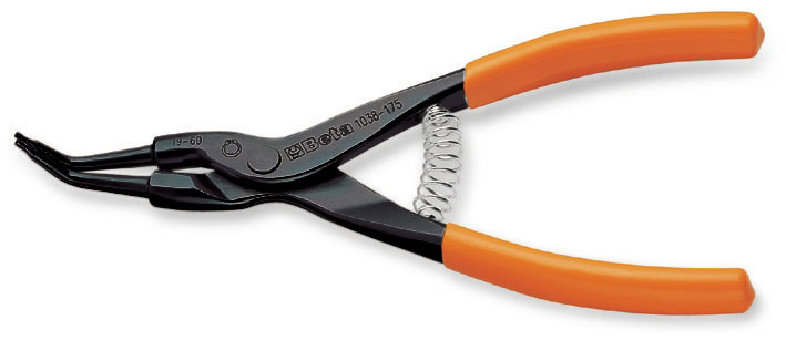 Details about   Beta Tools 1037 External Bent 45˚ Circlip Pliers 10-25mm L 140mm010370014 