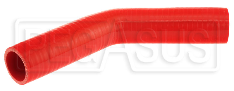 Red Silicone Hose, 1 5/8 I.D. 45 degree Elbow, 6 Legs - Pegasus Auto  Racing Supplies