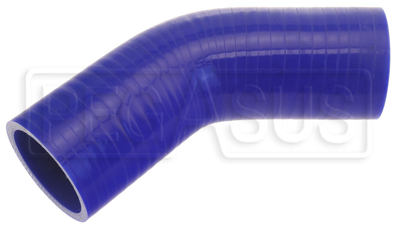4 Leg Length on each side 2-1/2 ID HPS HTSEC45-250-BLUE Silicone High Temperature 4-ply Reinforced 45 degree Elbow Coupler Hose 55 PSI Maximum Pressure Blue 