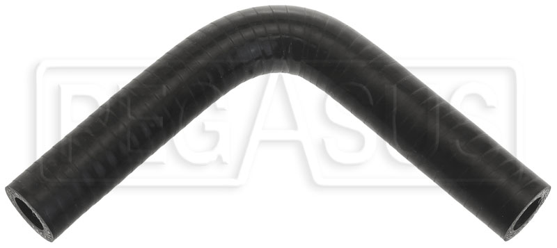 Black Silicone Hose, 1/2 I.D. 90 degree Elbow, 4 Legs