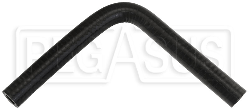 Black Silicone Hose, 1/2 I.D. 90 degree Elbow, 6 Legs - Pegasus Auto  Racing Supplies