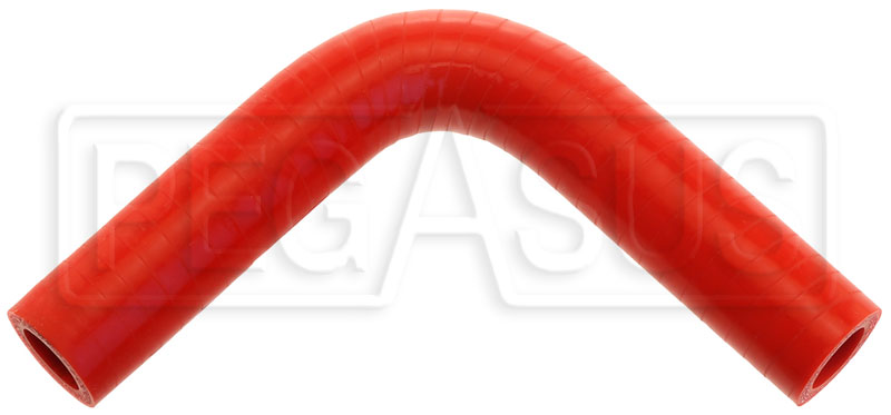 Red Silicone Hose, 5/8 I.D. 90 degree Elbow, 4 Legs - Pegasus Auto Racing  Supplies