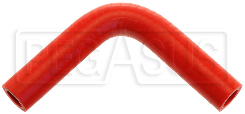 Red Silicone Hose, 5/8 I.D. 90 degree Elbow, 4 Legs