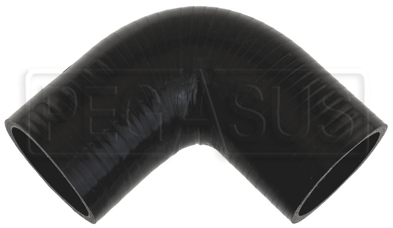 Black Silicone Hose, 2 1/4 ID 90 degree 4 Legs - Pegasus Auto Racing  Supplies