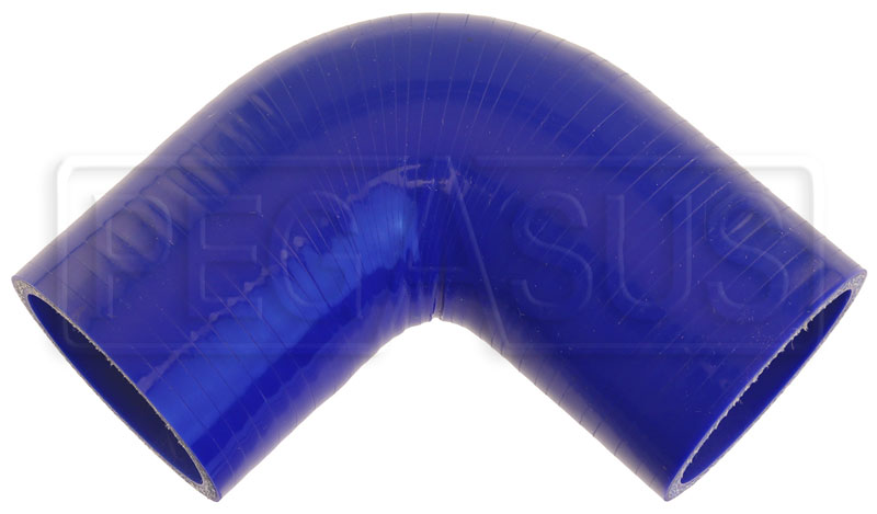 Blue Silicone Hose, 2 1/4 ID 90 degree 4 Legs - Pegasus Auto