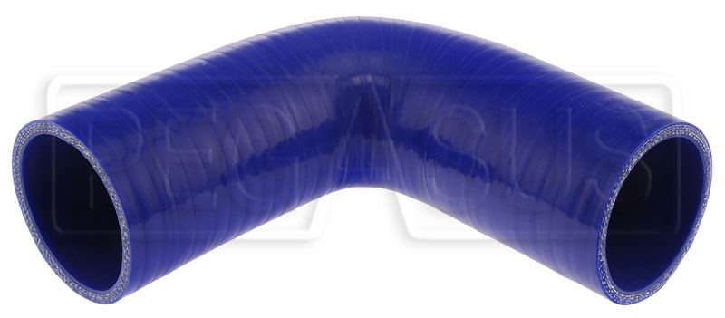 Emotor USA 2" To 3" Blue 90 Degree Silicone Hose Coupler - 4-Ply Polyester
