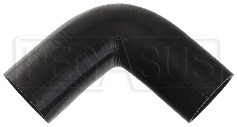 Black Silicone Hose, 2 3/4 I.D. 90 degree Elbow, 6 Legs - Pegasus Auto  Racing Supplies