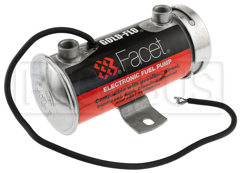 Facet Cylindrical 12v Fuel Pump, 1/8 NPT, 2.754 psi Pegasus Auto