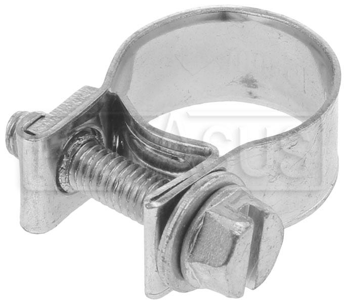 Aluminium Hex Clamp Black x2 Hose End for 8mm or 5/16" Rubber EFI Fuel Hose 
