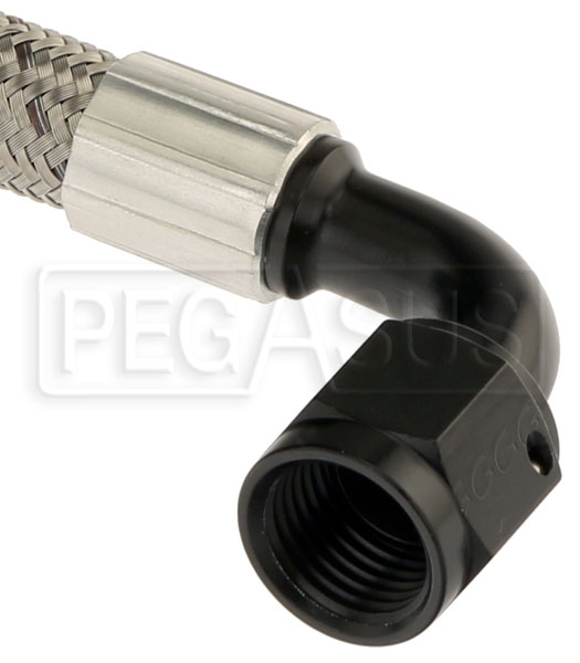 mesome 6AN PTFE Hose End Fitting Straight Black 2PCS for PTFE Hose ONLY 6AN-Straight-2PCS, Black 