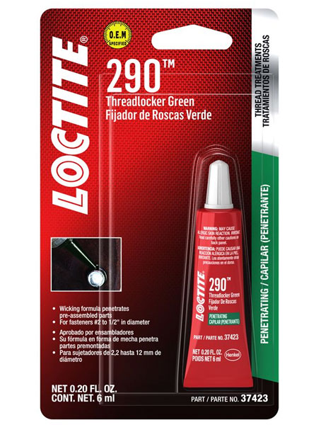 Loctite 290, Green Threadlocker, 6 ml Tube, 487234