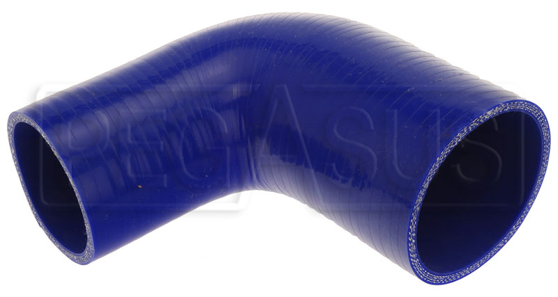 Blue 25mm 90 degree Silicone Turbo and Coolant Reinforced Hose Elbow ID