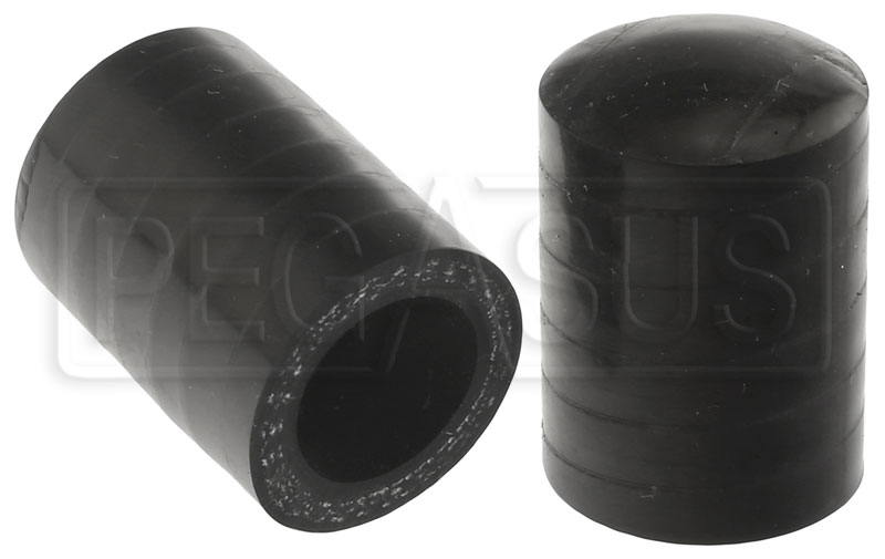 Black Silicone Coolant Bypass Cap, 3/4 inch ID Pegasus Auto Racing