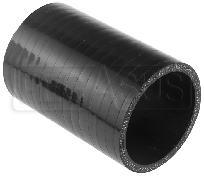2.5" ID x 36in long BLACK Vibrant 4-Ply Silicone Straight Hose Coupling