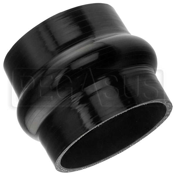 Black Silicone Hose, 4 1/2 I.D. 90 degree Elbow, 4 Legs