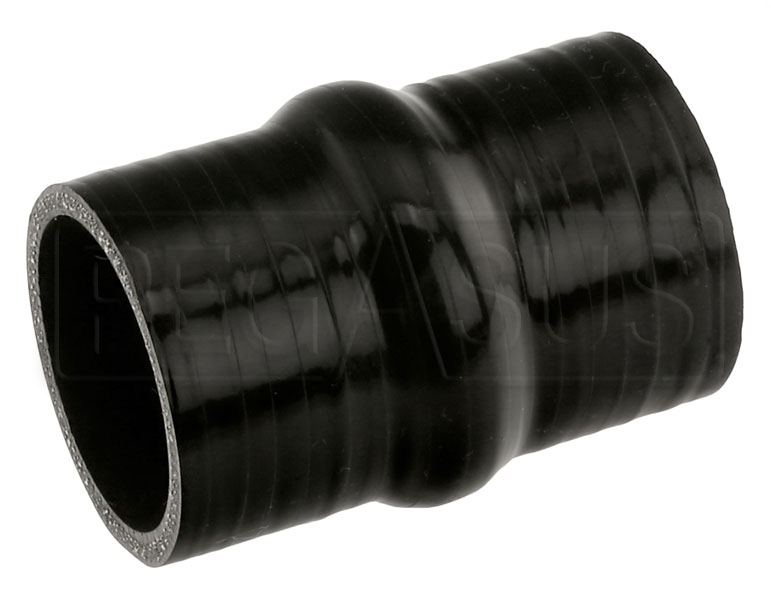 Black Silicone Hump Hose, 2 1/4 inch ID - Pegasus Auto Racing Supplies