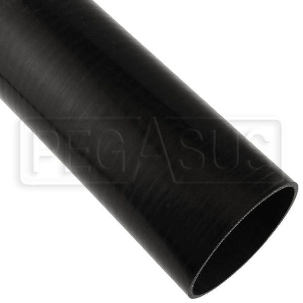 Black Silicone Hose, Straight, 5 inch ID, 1 Foot Length - Pegasus