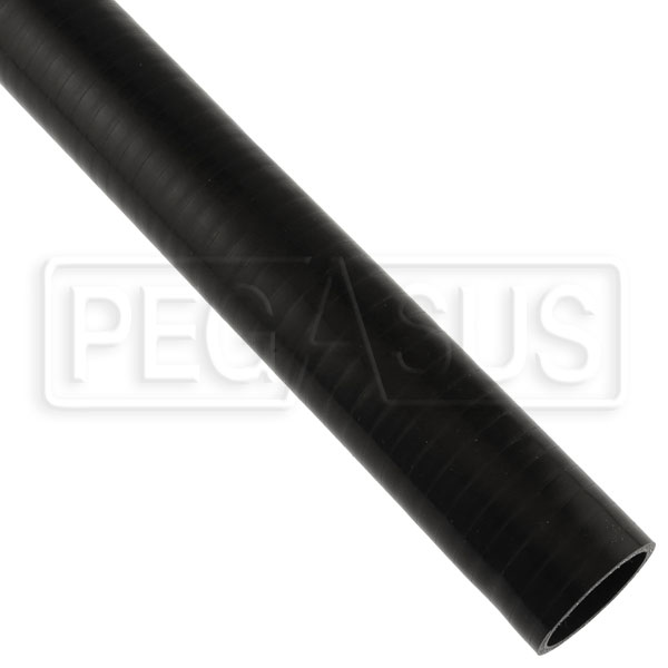 Black Silicone Hose, Straight, 1 3/4 inch ID, 1 Foot Length