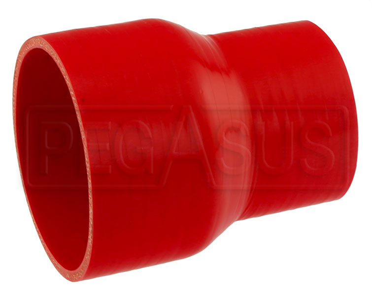 Red Silicone Hose, 4.00 x 3.00 inch ID Straight Reducer Pegasus Auto
