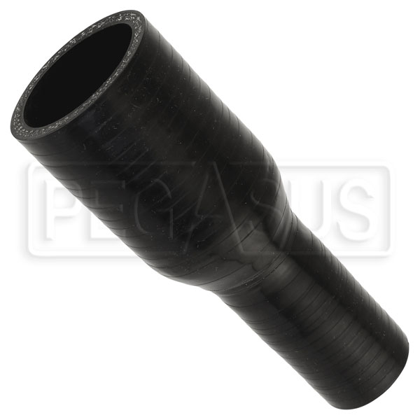 Black Silicone Hose, 1 1/2 x 7/8 inch ID Straight Reducer