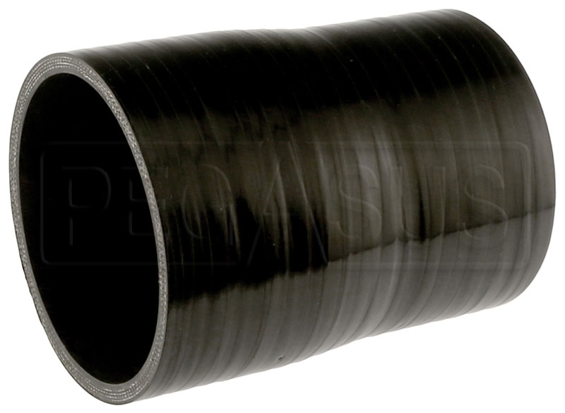 I33T 4-Ply Straight Coupler Silicone Hose Radiator Pipe Inner Diameter 2.0 Inch Length 3 Inch Black 