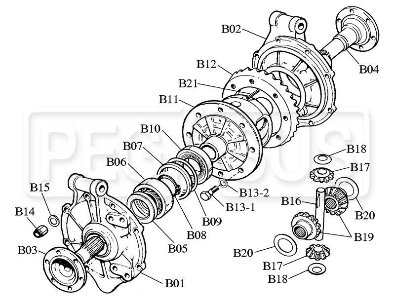 Webster Drawing B - Exploded View