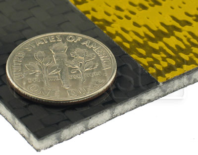 Raceworks Sticky Gold Heat Shield Sheet - 20x20 Self-Adhesive Thermal Barrier