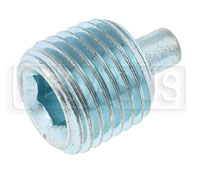 Click for a larger picture of Magnetic Plug, Steel, Hex Socket, 1/4 NPT