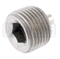 Click for a larger picture of Magnetic Plug, Steel, Hex Socket, 3/8 NPT