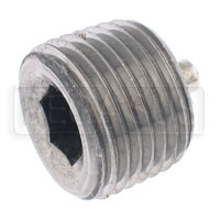 Click for a larger picture of Magnetic Plug, Steel, Hex Socket, 1/2 NPT