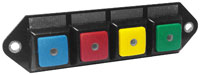 Click for a larger picture of Cartek PDM Switch Panel only, 4x Colored, Blank