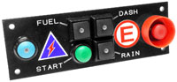 Click for a larger picture of Cartek PDM Switch Panel with Fire, Isolator, Start, & Labels